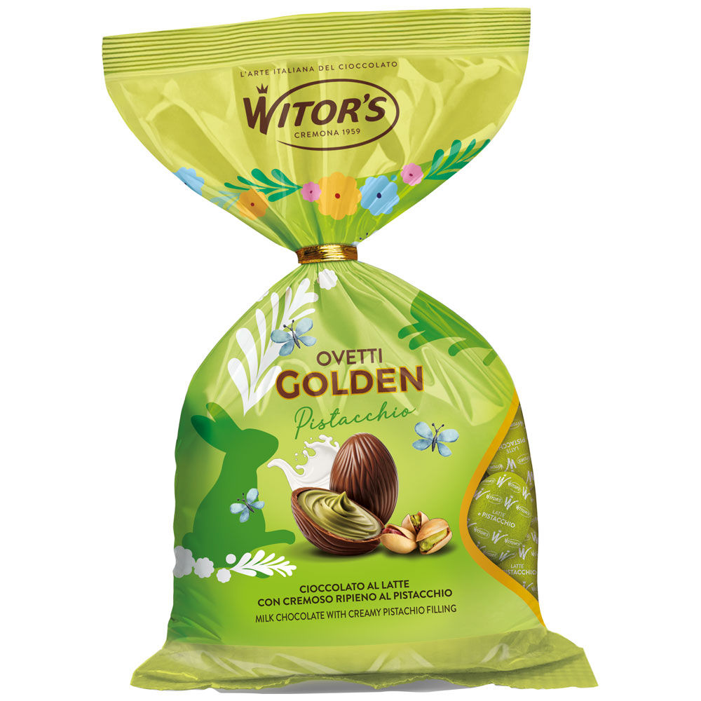 Ovetti di cioccolato al pistacchio Golden 230 gr