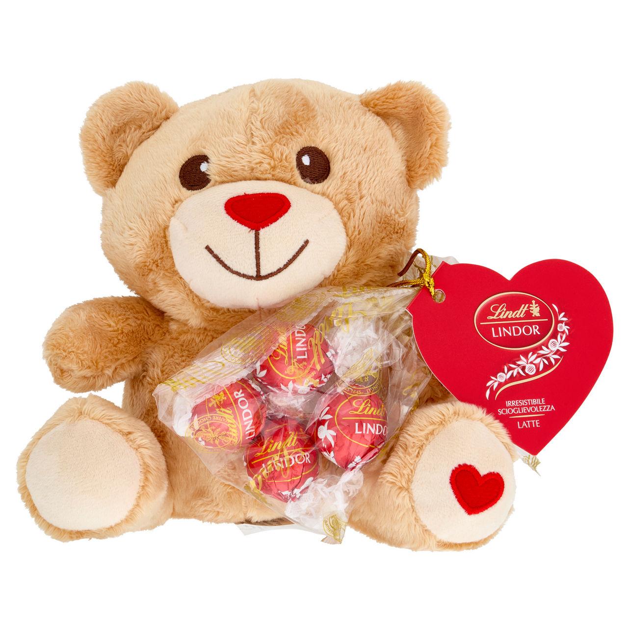 Peluche orsetto con cioccolatini Lindor 100 gr