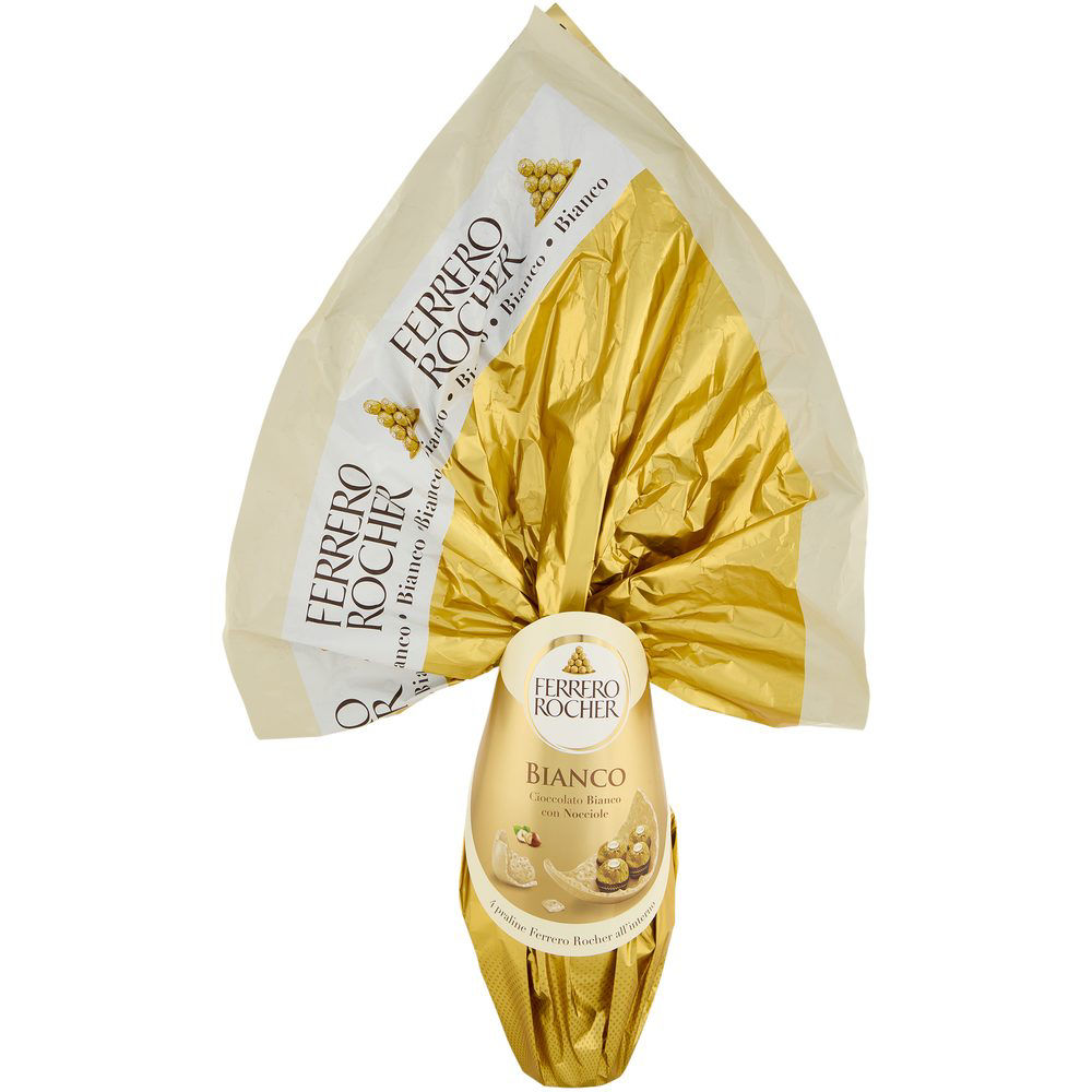 Uovo di cioccolato bianco con nocciole 340 gr