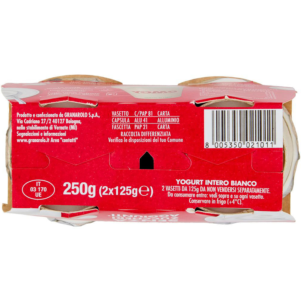 Immagine 6 di 6 del prodotto Yomo intero bianco senza zuccheri aggiunti 2 pz da 125 gr