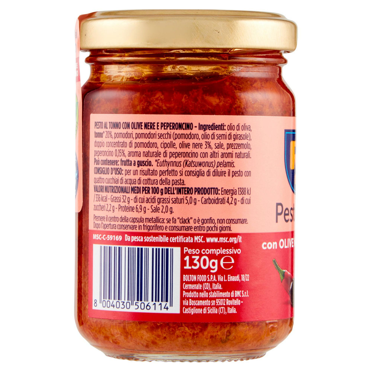 Pesto al tonno con olive nere e peperoncino 130 gr - Immagine 11