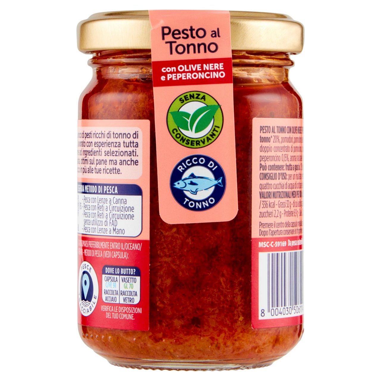 Pesto al tonno con olive nere e peperoncino 130 gr - Immagine 21