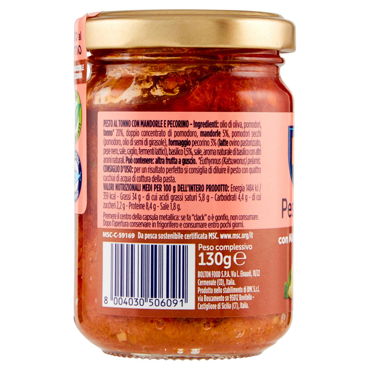 Pesto al tonno con mandorle e percorino 130 gr - Immagine 11