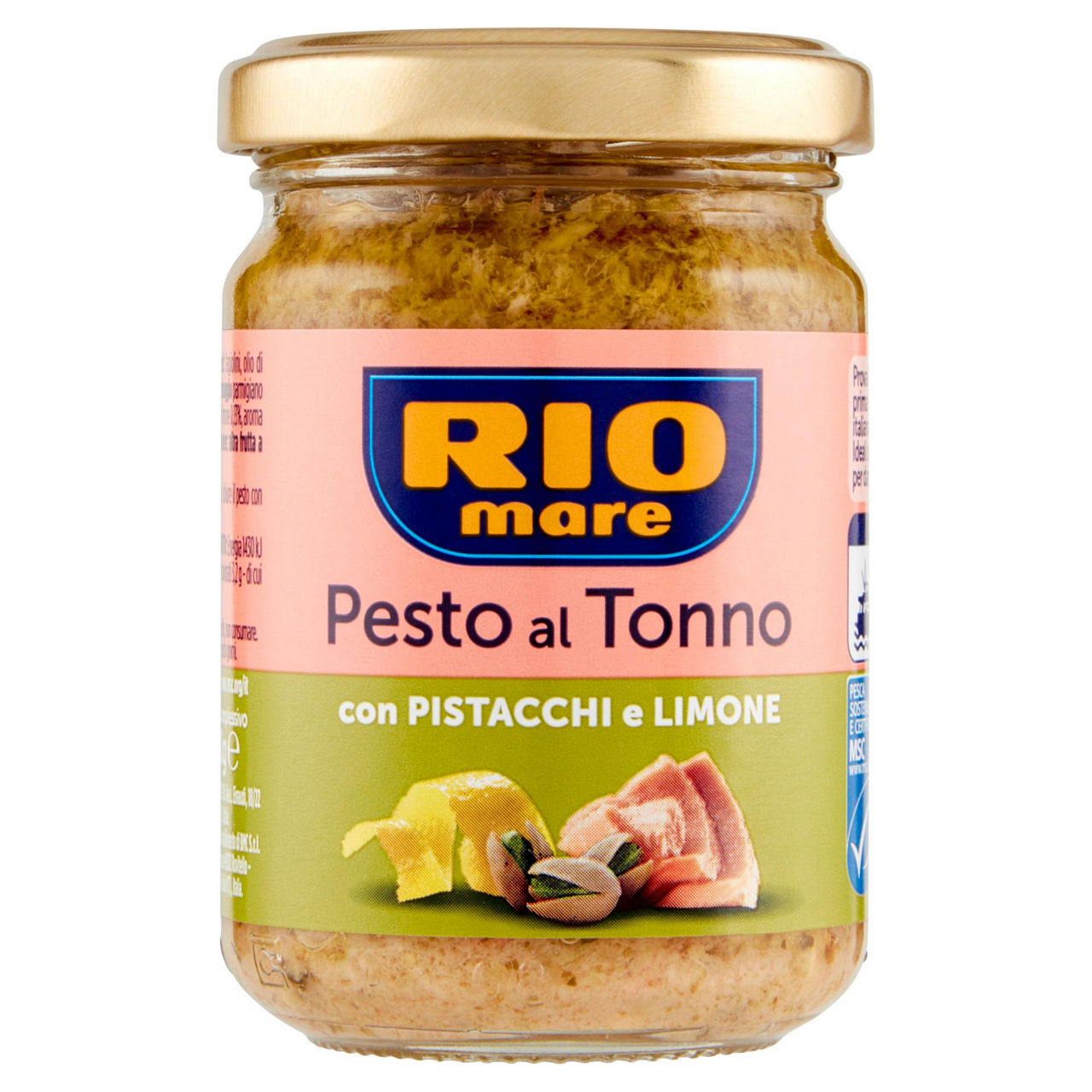 Pesto al tonno con pistacchi e limone 130 gr - Immagine 01