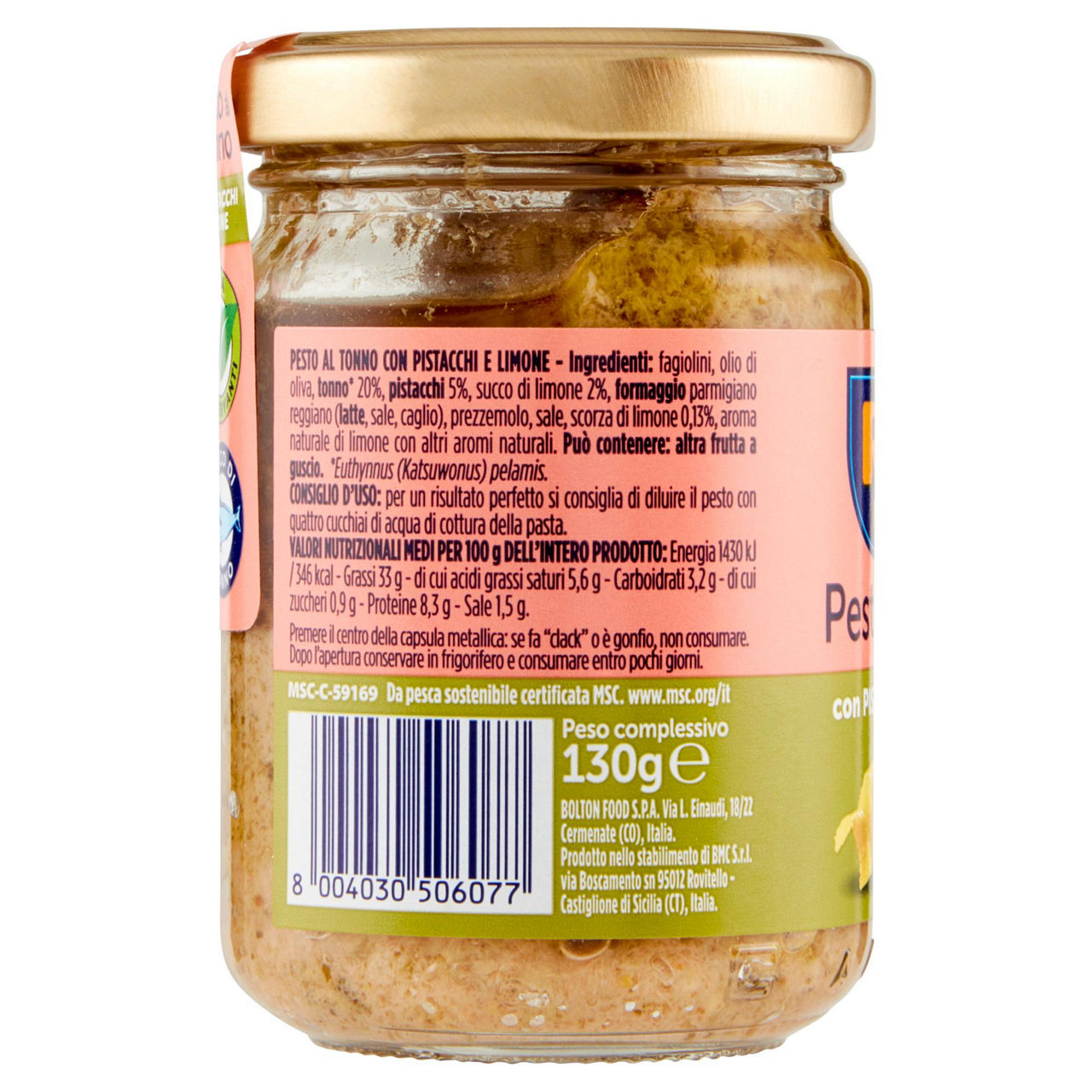 Pesto al tonno con pistacchi e limone 130 gr - Immagine 11