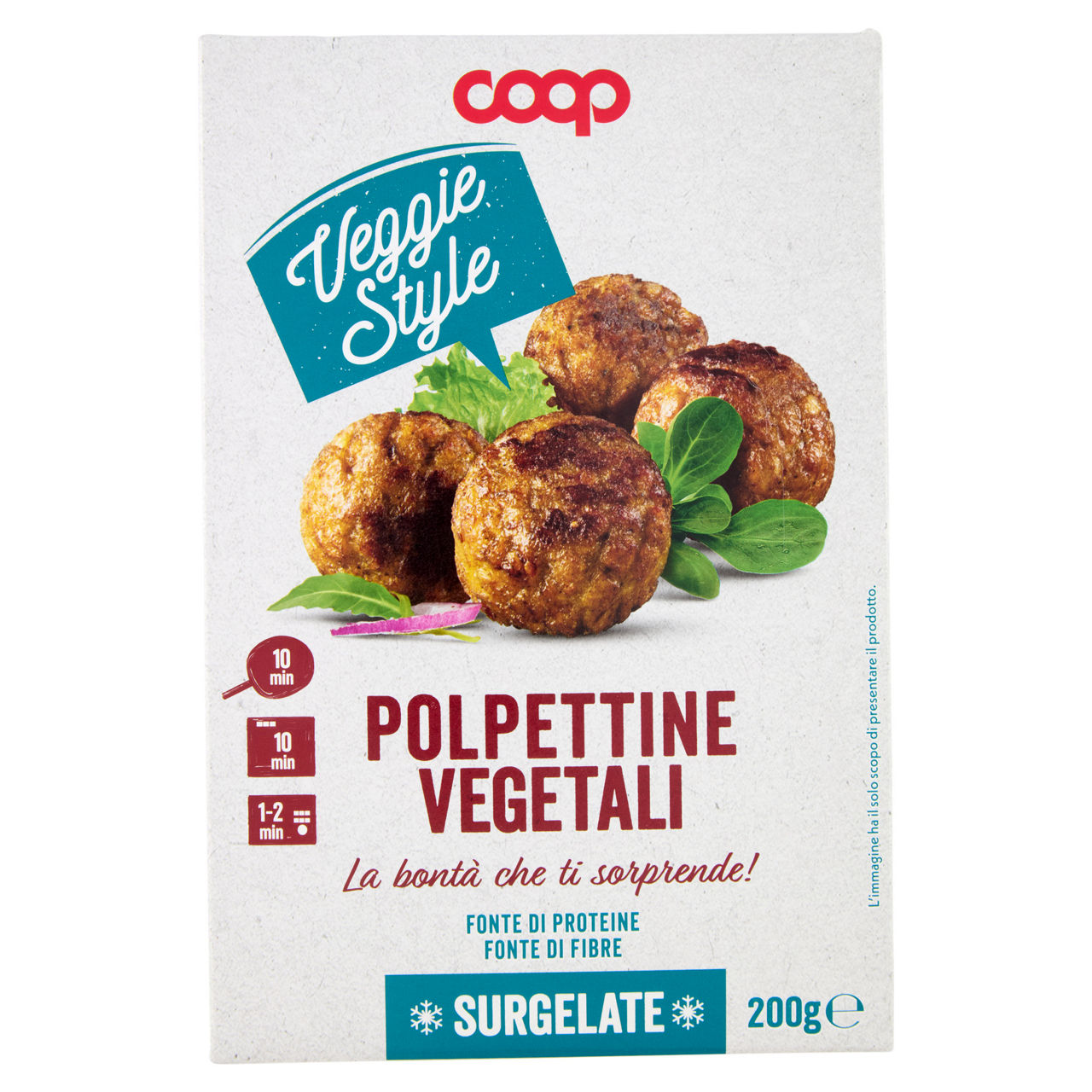 Polpettine vegetali a base di proteine del pisello surgelate 200 gr