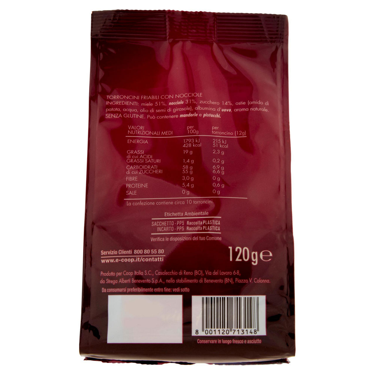 Torroncini friabili con nocciole 120 gr - Immagine 31
