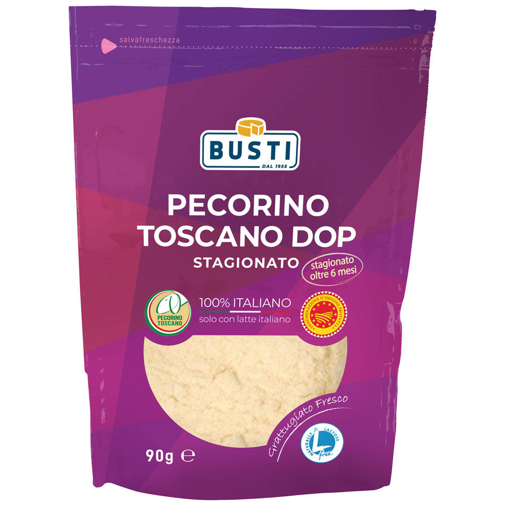 Pecorino Toscano DOP stagionato grattugiato fresco 90 gr - Immagine 11