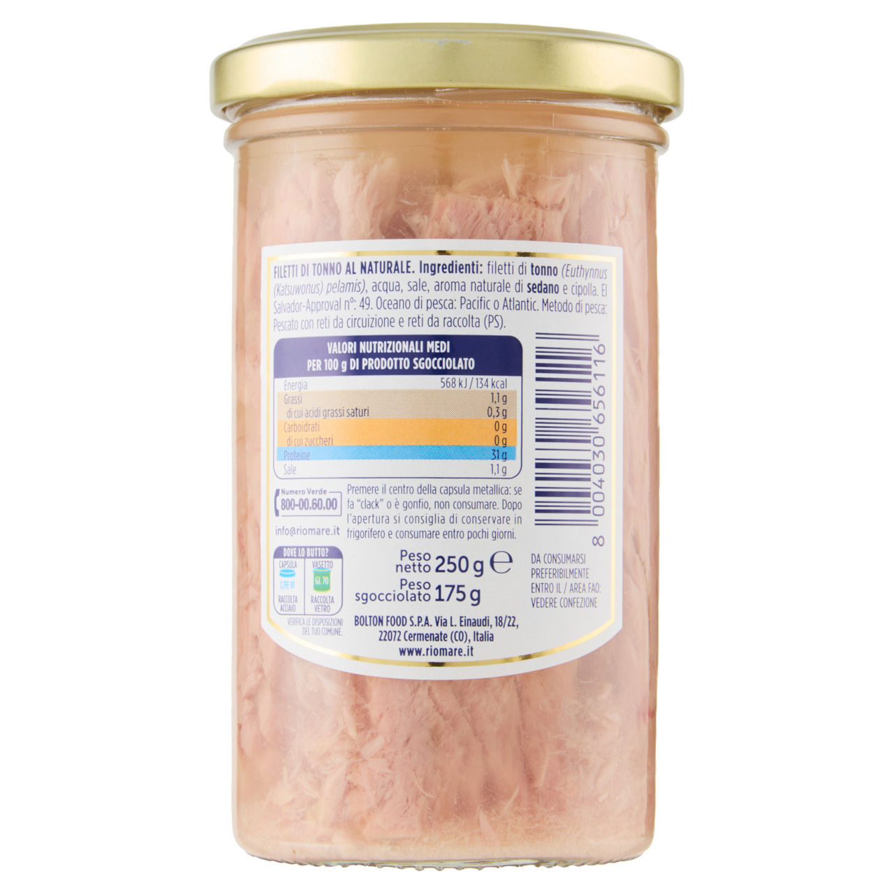 Filetto di tonno al naturale 250 gr - Immagine 21