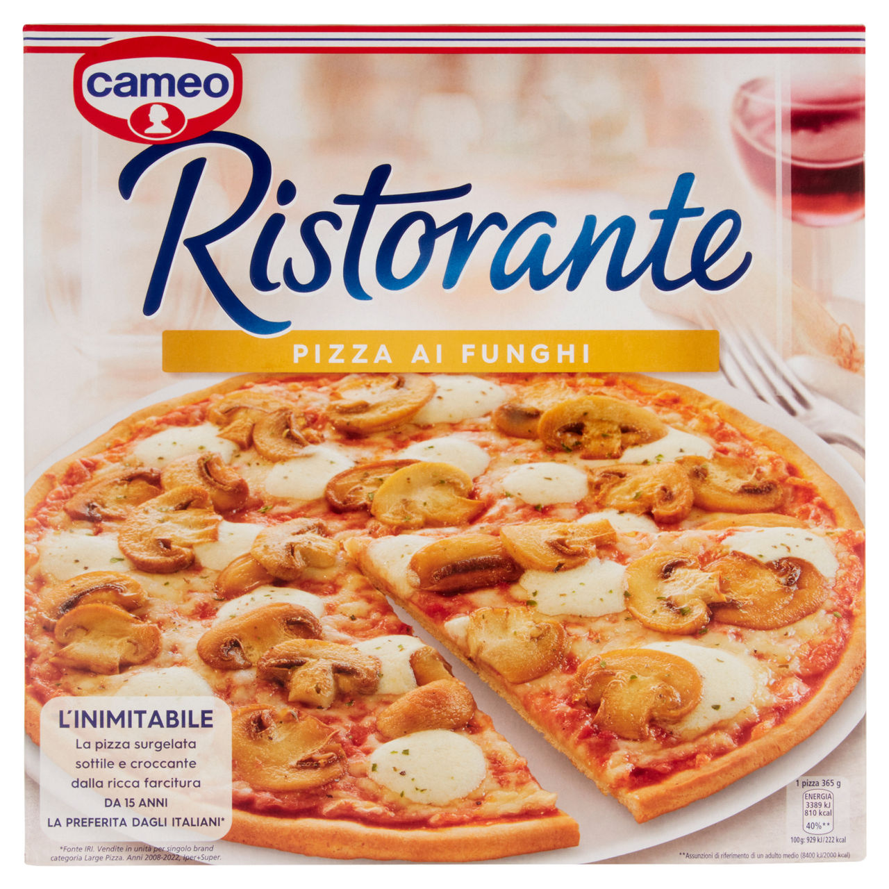 Pizza ai funghi 365 gr
