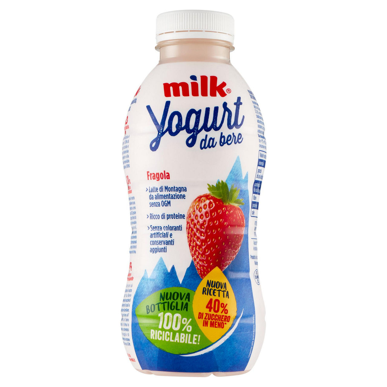 Yogurt da bere alla fragola 500 gr - Immagine 01
