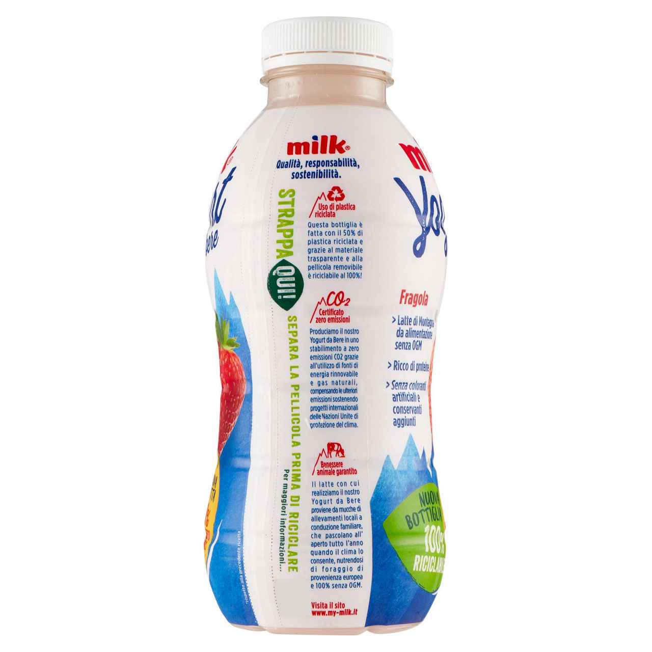 Yogurt da bere alla fragola 500 gr - Immagine 11