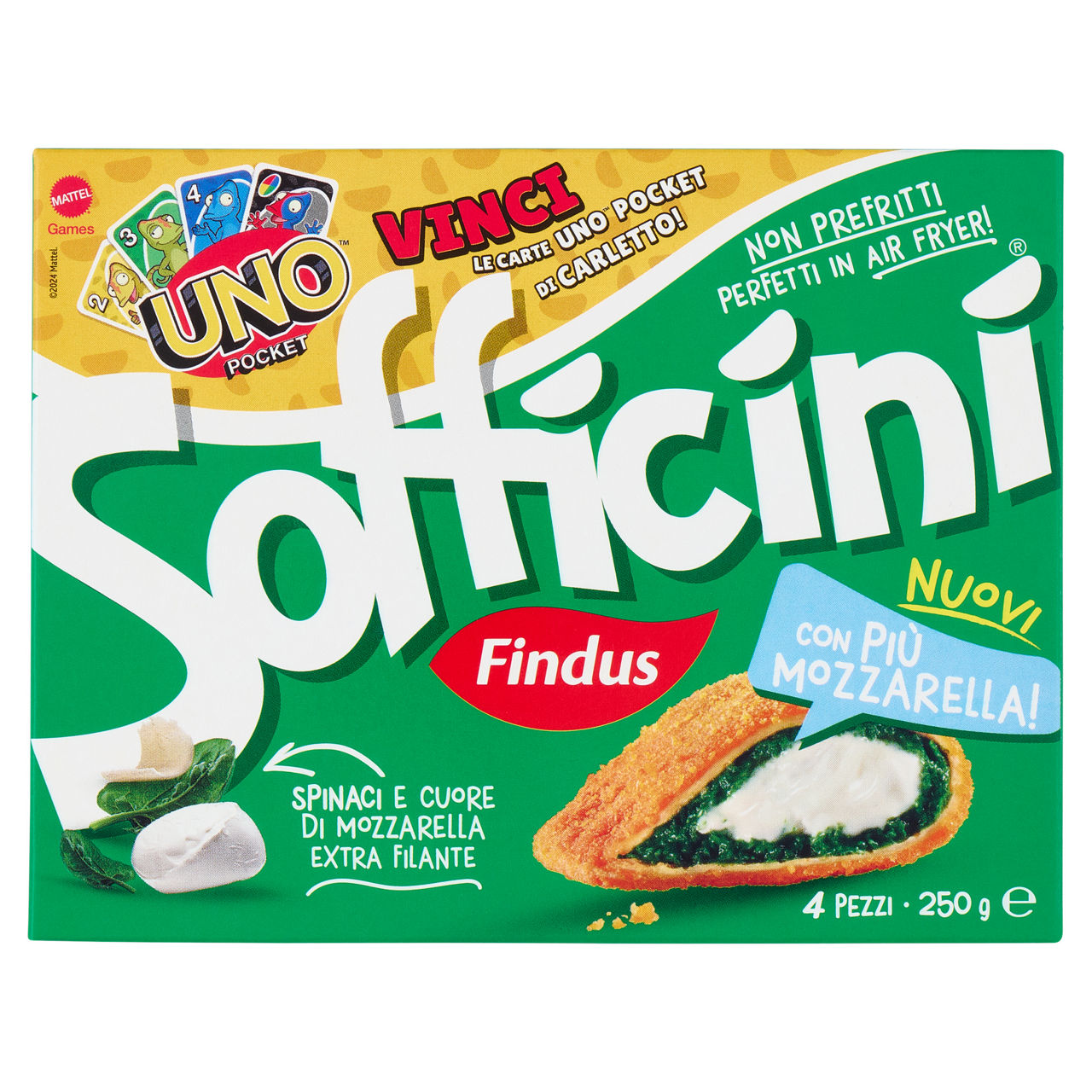 Sofficini agli spinaci con cuore di mozzarella extra filante 4 pz 250 gr - Immagine 11
