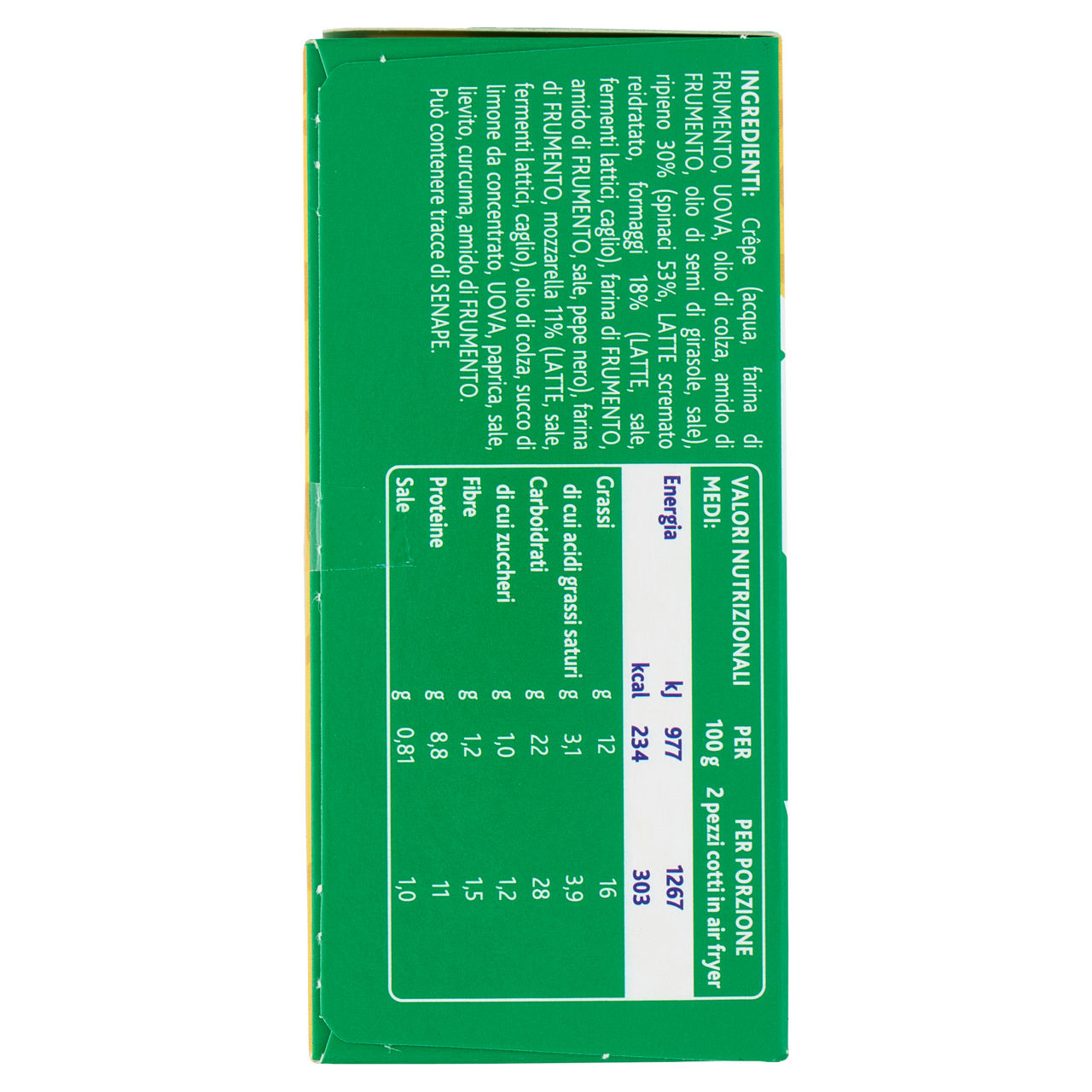 Sofficini agli spinaci con cuore di mozzarella extra filante 4 pz 250 gr - Immagine 31