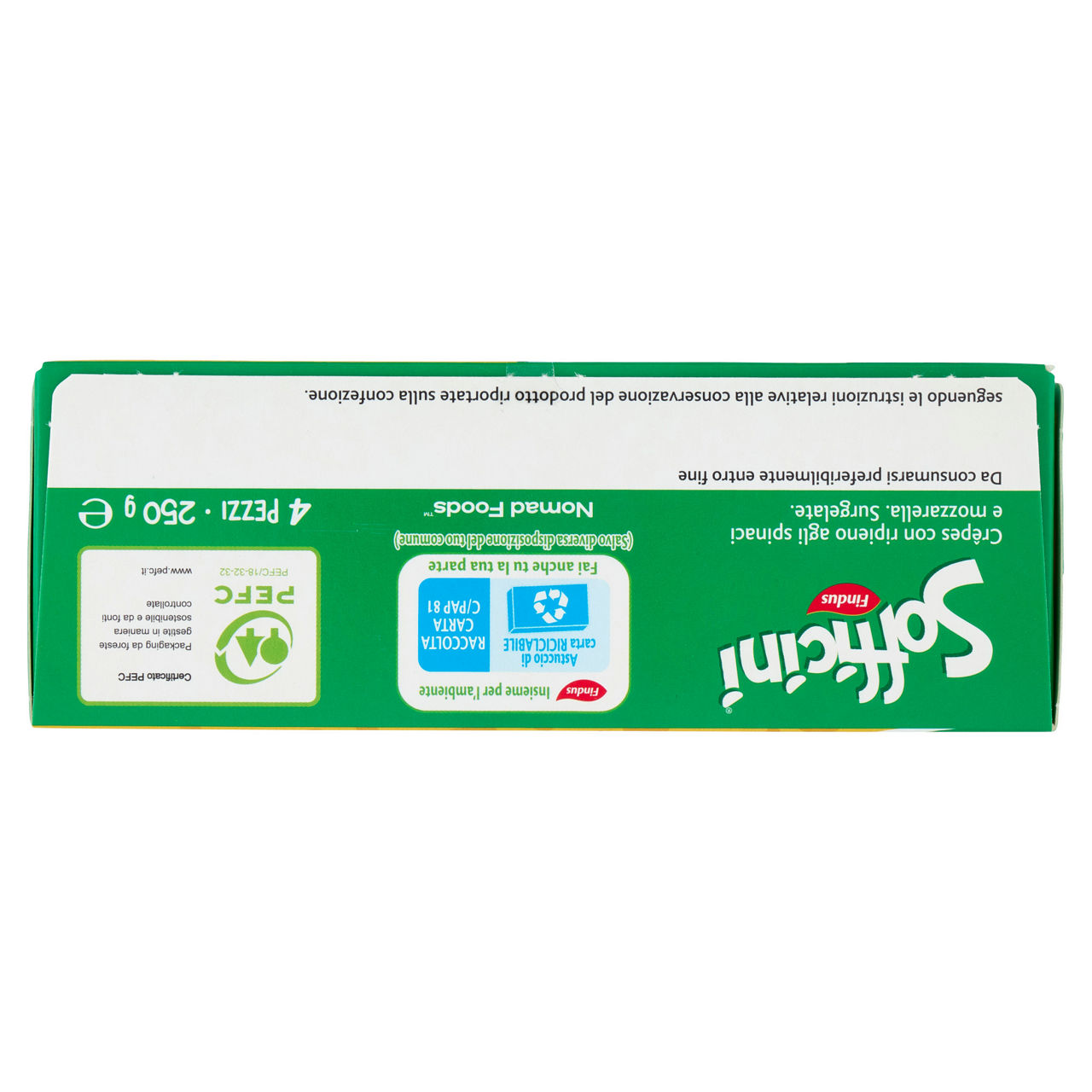 Sofficini agli spinaci con cuore di mozzarella extra filante 4 pz 250 gr - Immagine 91