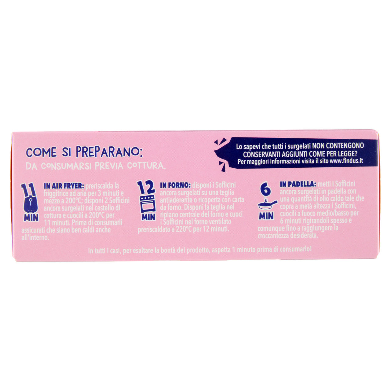 Sofficini al prosciutto cotto con cuore di mozzarella extra filante 4 pz 250 gr - Immagine 111