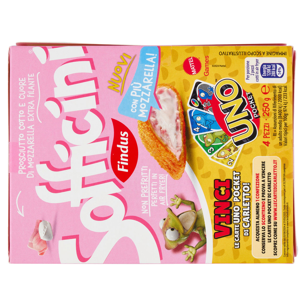 Sofficini al prosciutto cotto con cuore di mozzarella extra filante 4 pz 250 gr - Immagine 51