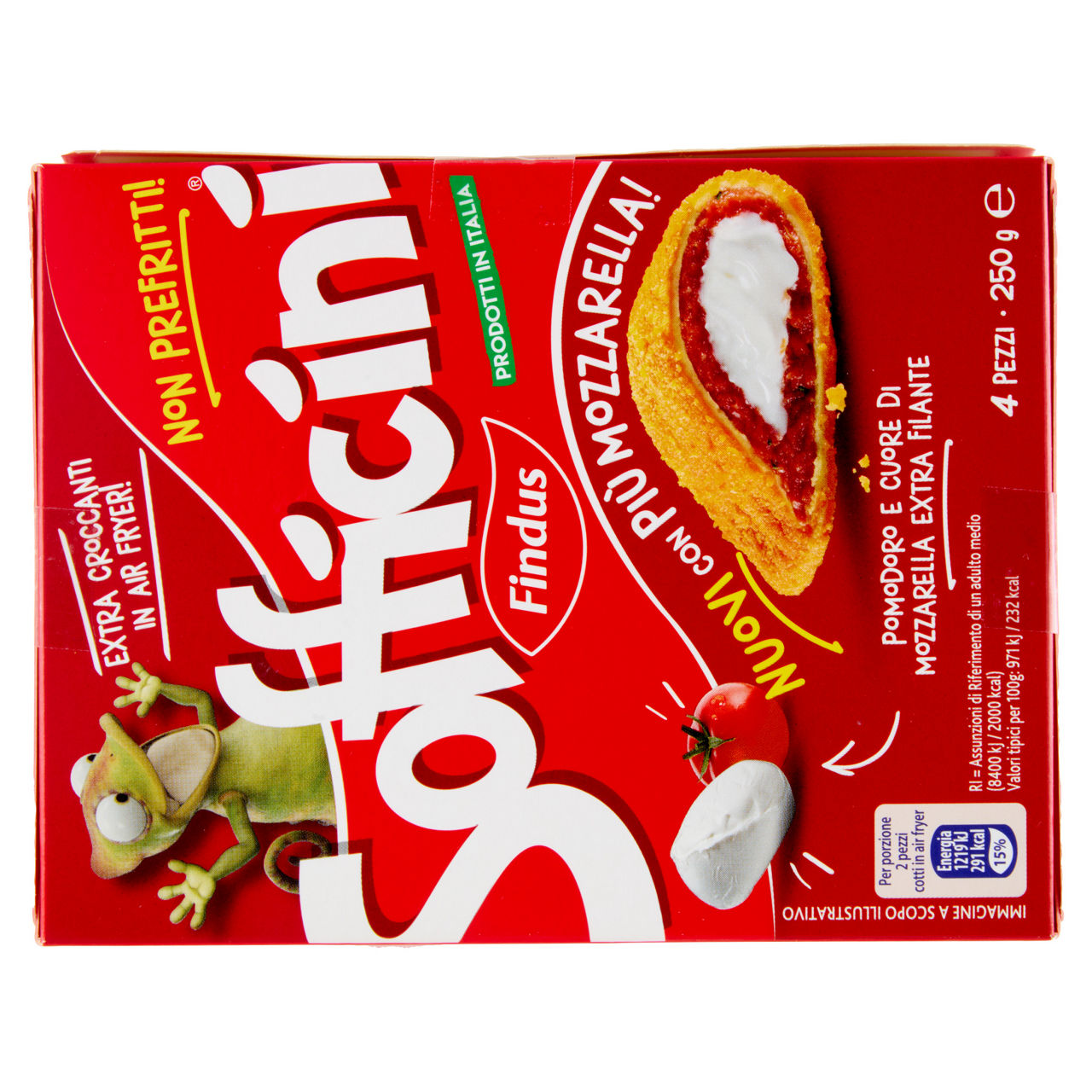 Sofficini al pomodoro con cuore di mozzarella extra filante 4 pz 250 gr - Immagine 41