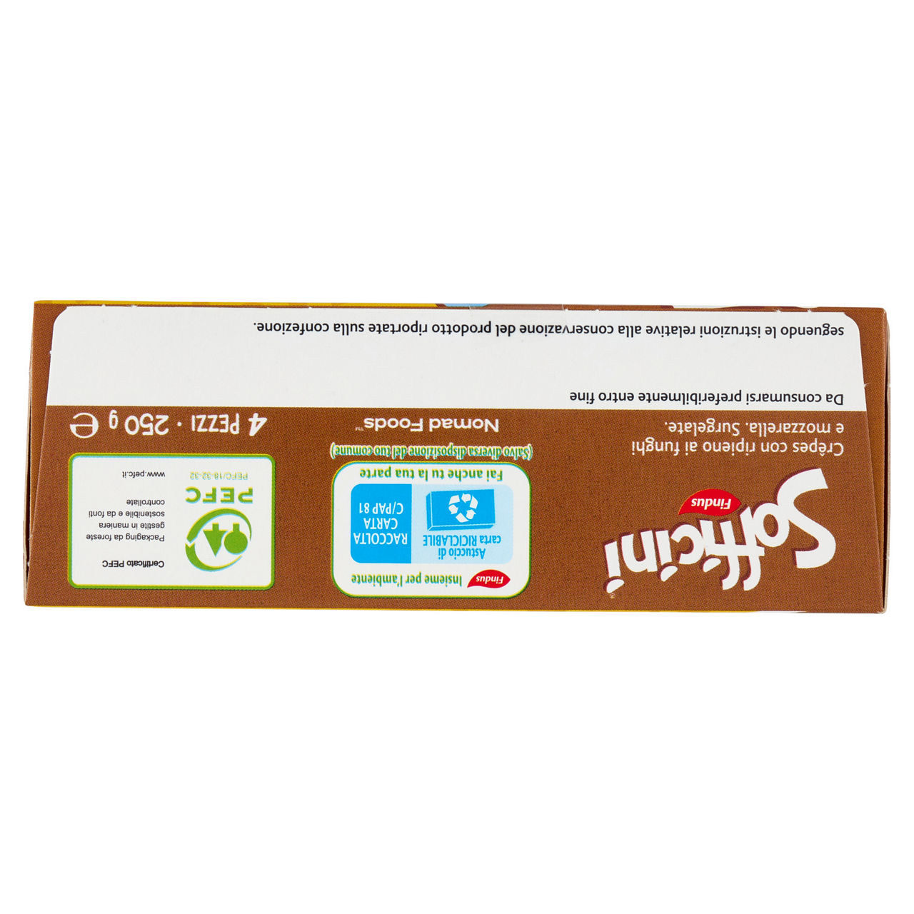 Sofficini ai funghi con cuore di mozzarella extra filante 4 pz 250 gr - Immagine 91