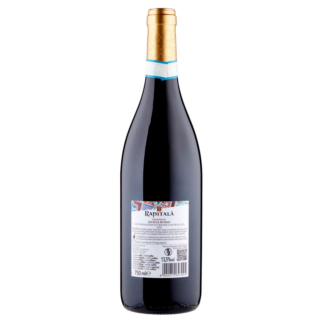 Vino rosso Nerammuri Sicilia Rosso DOC 750 ml - Immagine 21