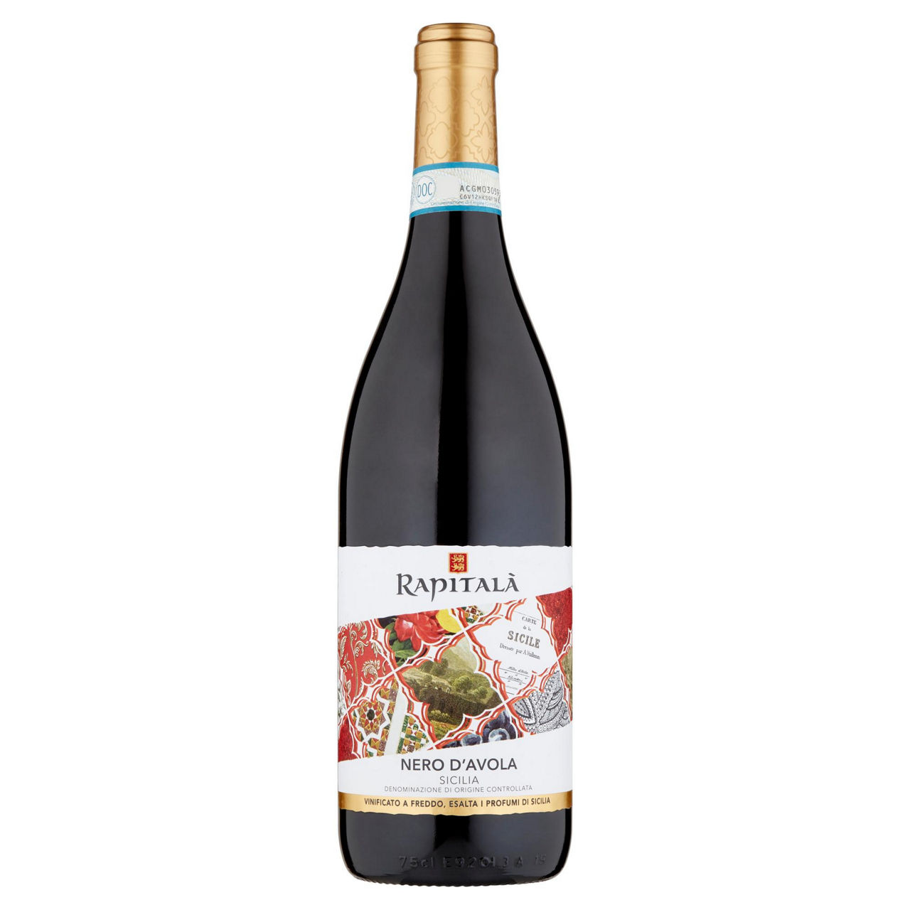 Vino rosso Nero d'Avola Sicilia DOC 750 ml - Immagine 01