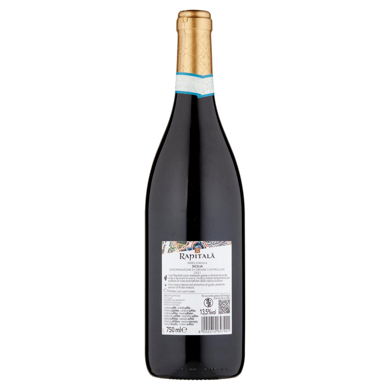Vino rosso Nero d'Avola Sicilia DOC 750 ml - Immagine 21