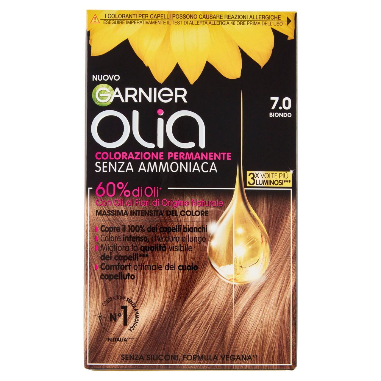Colorazione permanente capelli 7.0 biondo - Immagine 01