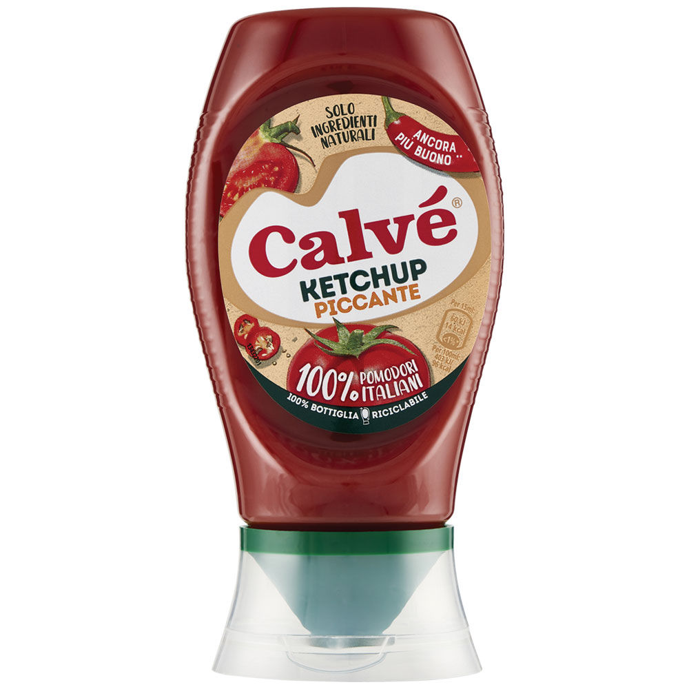 Ketchup piccante 100% pomodori italiani 275 gr