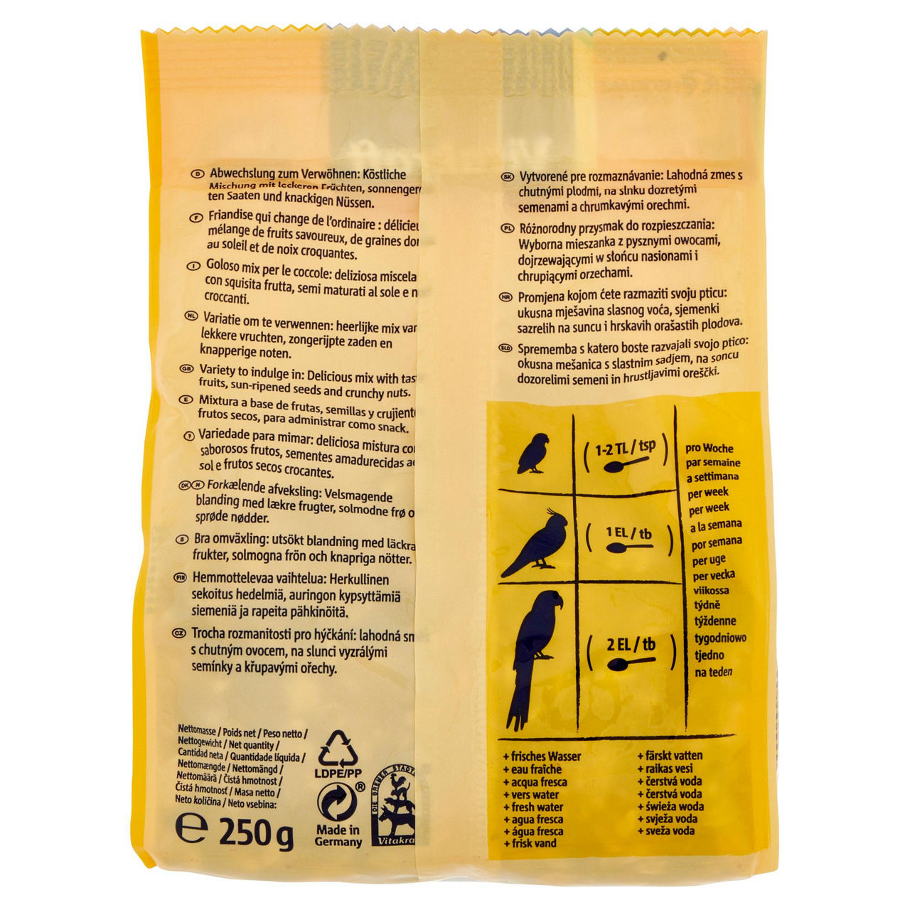 Fruit cocktail frutta+noce parrocch.vitakraft g250 - Immagine 21