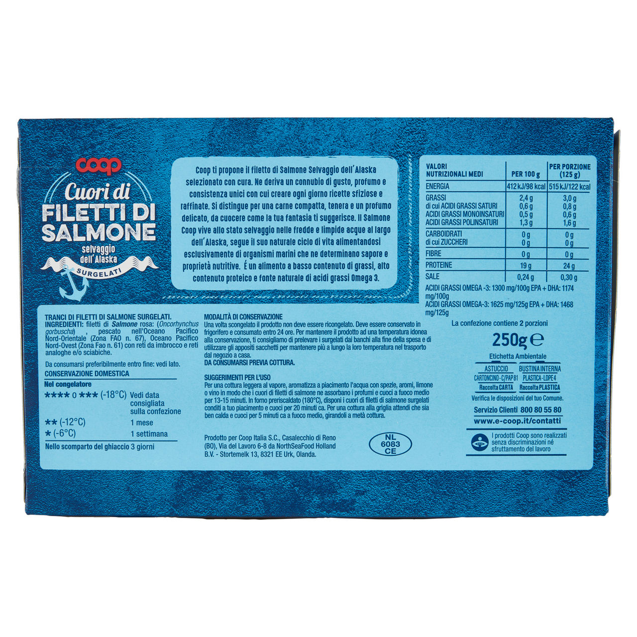 Cuori di filetti di salmone selvaggio dell'Alaska surgelati 250 gr - Immagine 31