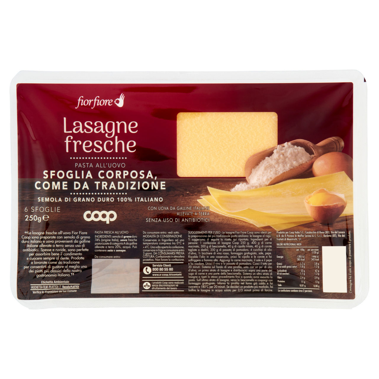 Lasagne fresche 250 gr - Immagine 01