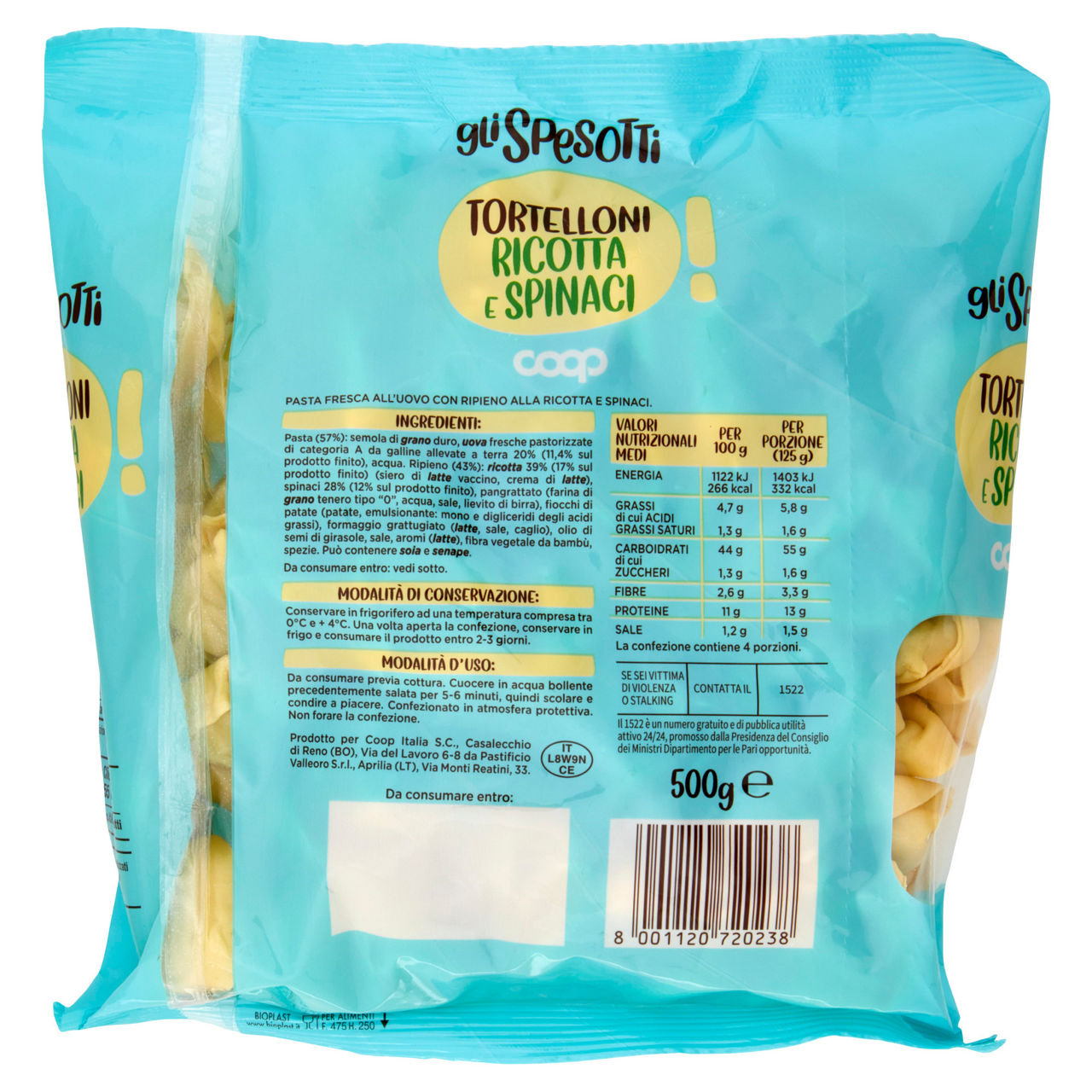 Tortelloni ricotta e spinaci 500 gr - Immagine 31