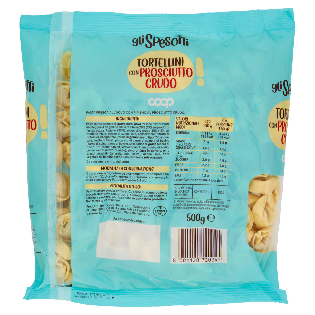 Tortellini con prosciutto crudo 500 gr - Immagine 21
