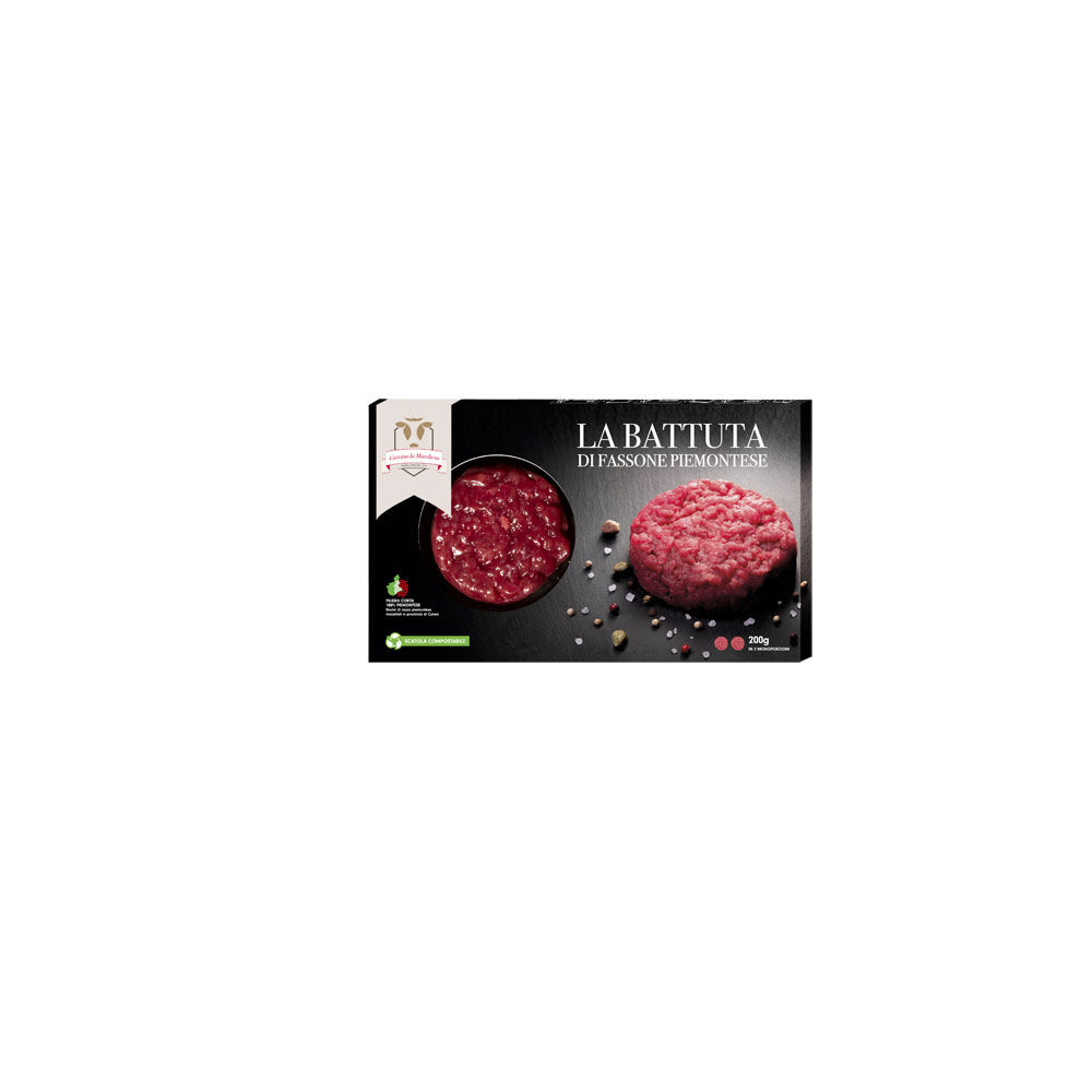 Battuta di fassona Piemontese 2 pz da 100 gr