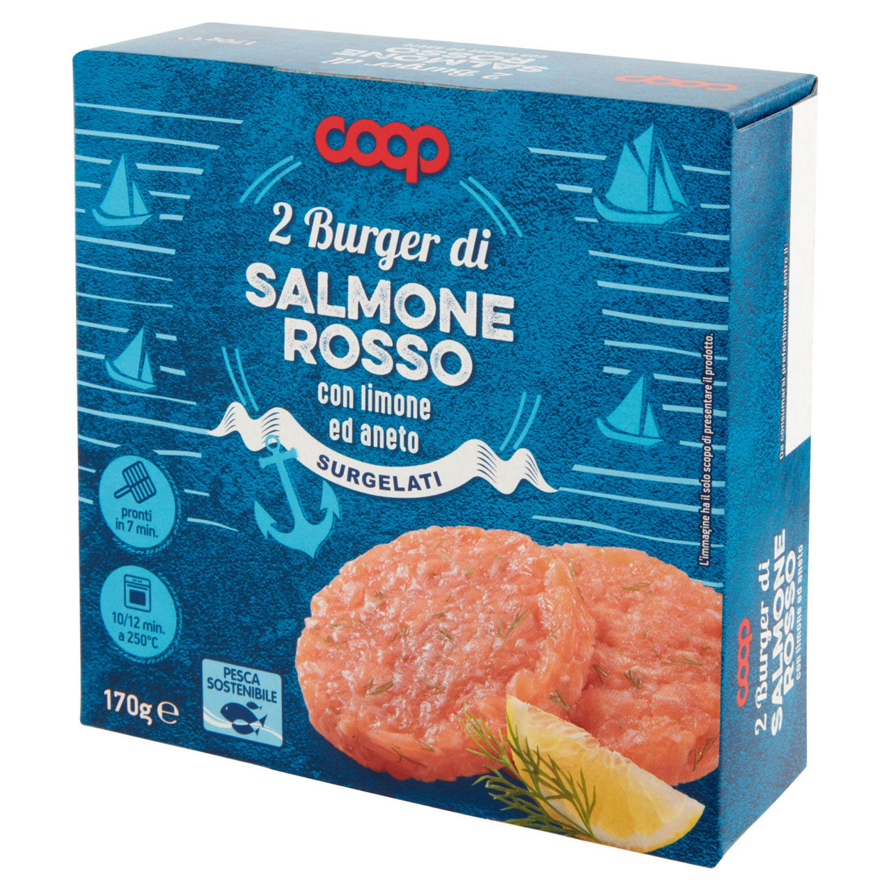 Burger di salmone rosso con limone ed aneto surgelati 170 gr - Immagine 11