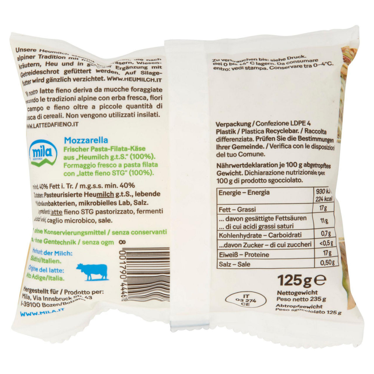 Mozzarella fior di latte 125 gr - Immagine 21