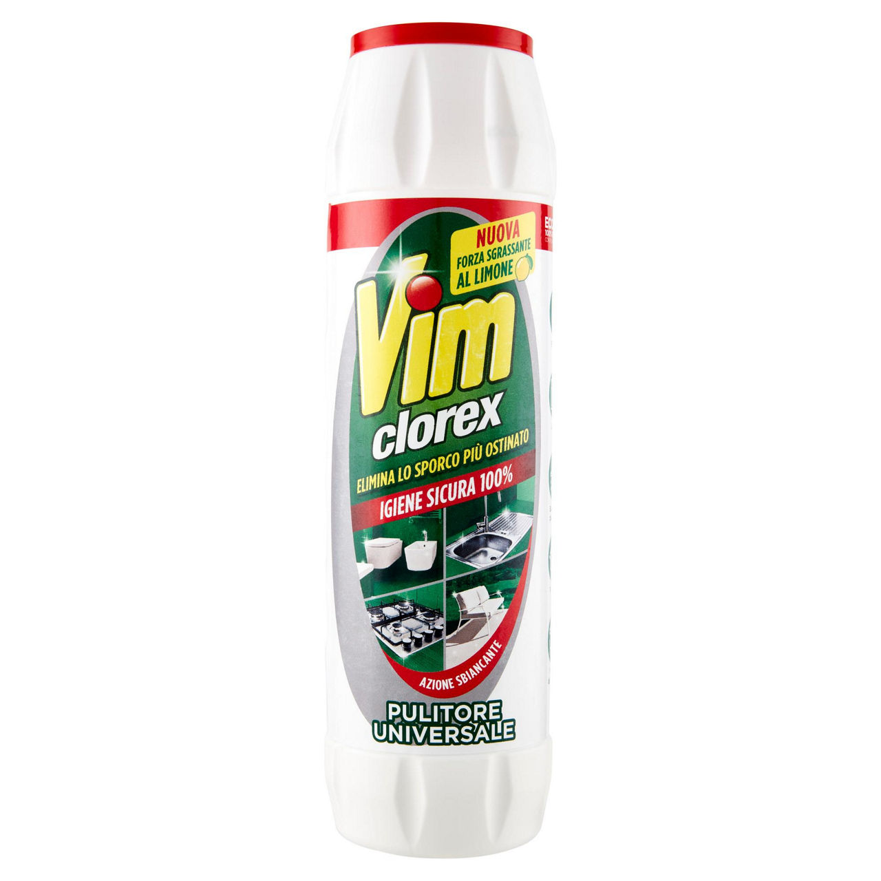 DETERGENTE SUPERFICI IN POLVERE VIM CLOREX LIMONE GR 850 - Immagine 01