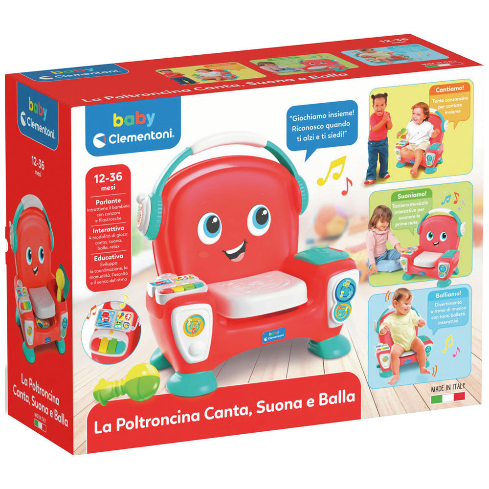 Giocattolo poltroncina suona canta e balla