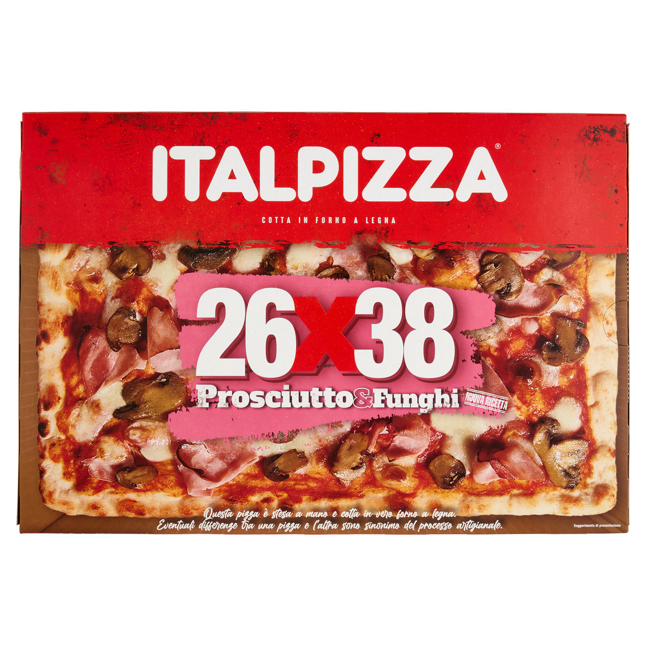 Pizza con prosciutto e funghi 570 gr - Immagine 01