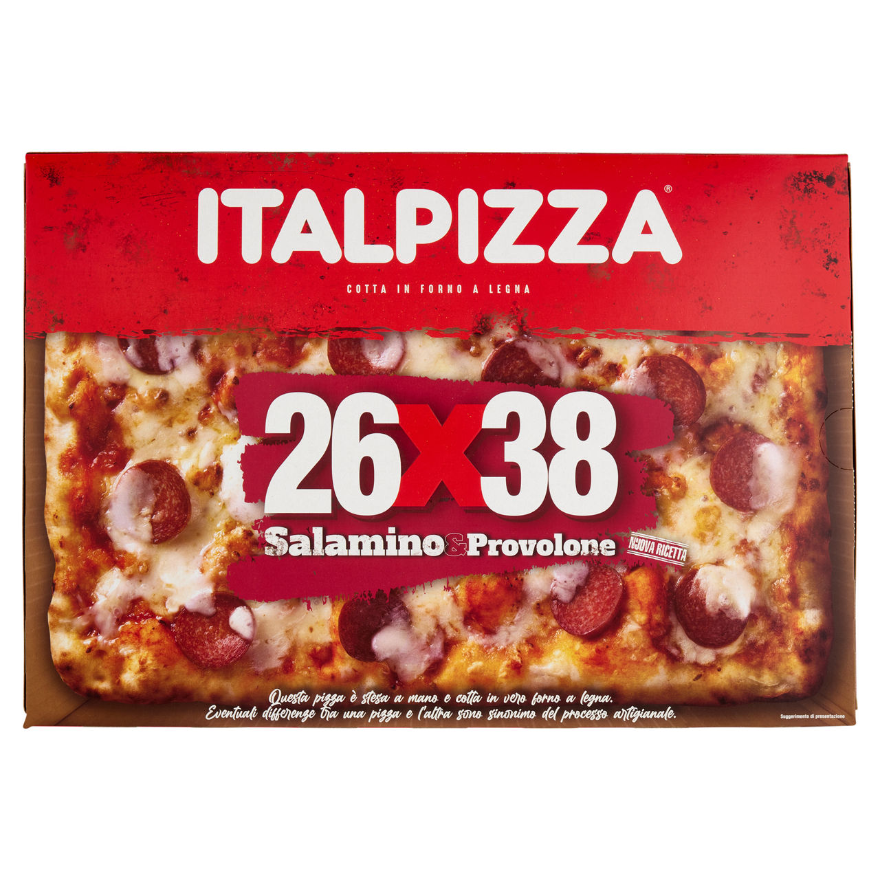 Pizza con salamino e provolone 535 gr