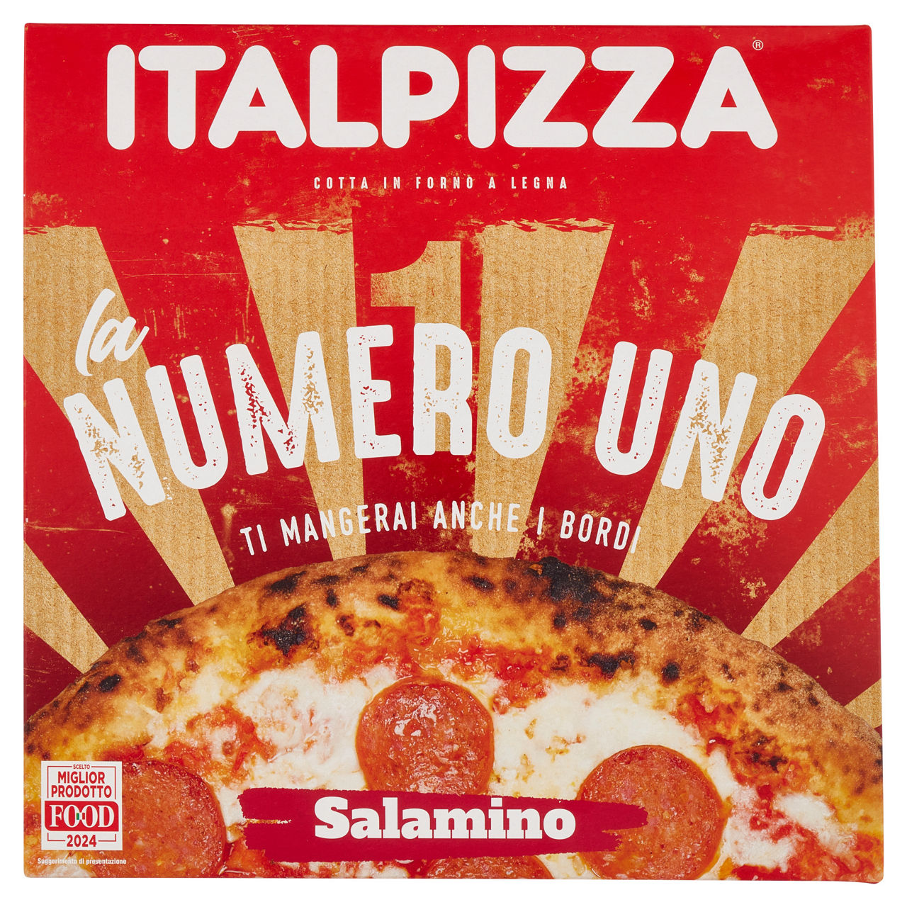 Pizza con salamino 410 gr