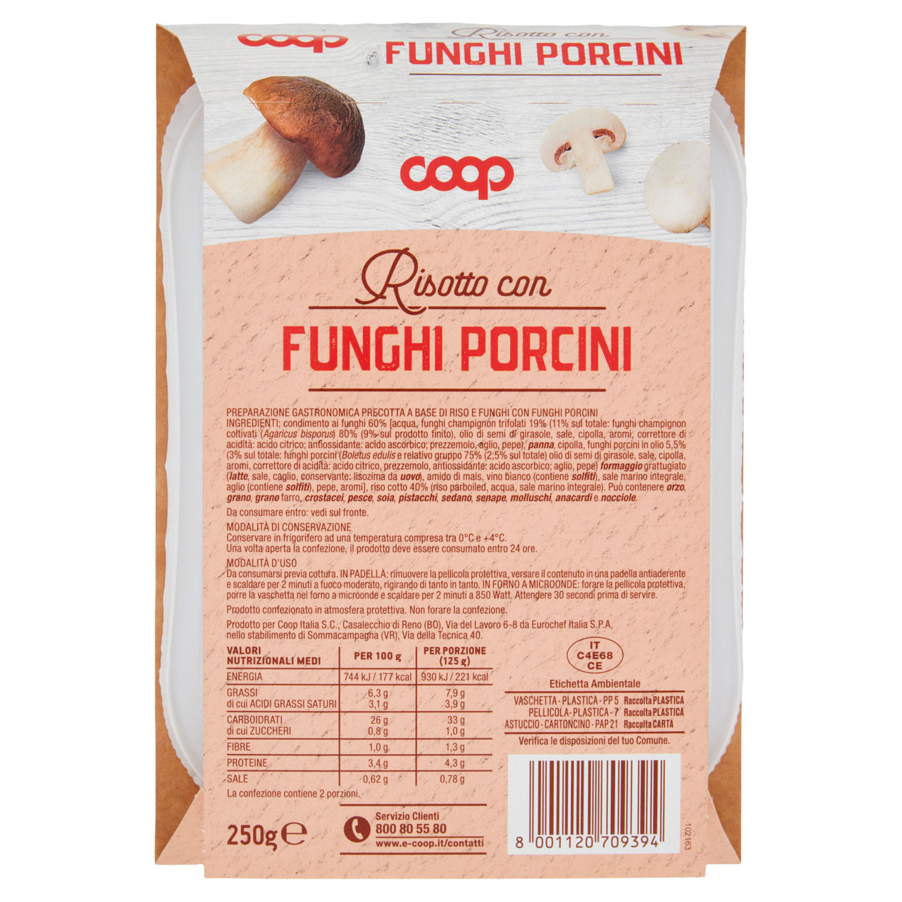 Risotto con funghi porcini 250 gr - Immagine 31