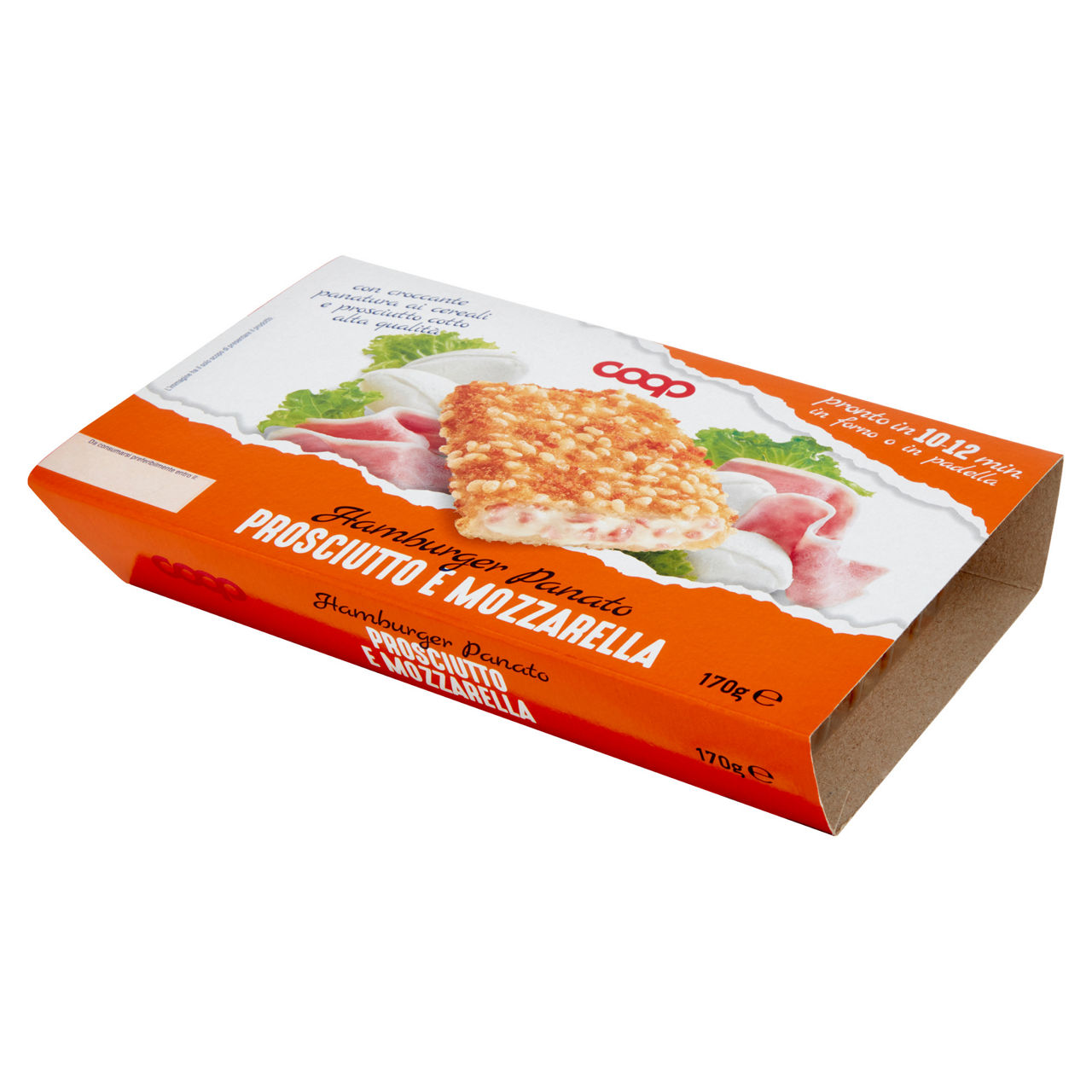 Hamburger panato con prosciutto cotto e mozzarella 170 gr - Immagine 11
