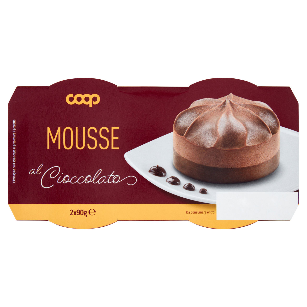 Mousse al cioccolato 2 pz da 90 gr - Immagine 01
