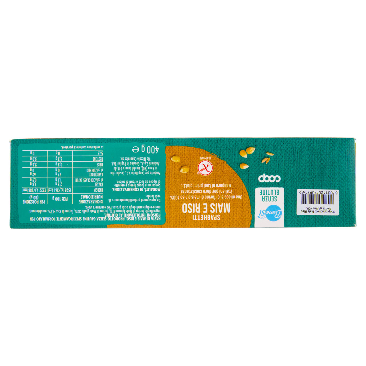 Spaghetti pasta di mais e riso senza glutine 400 gr  - Immagine 41