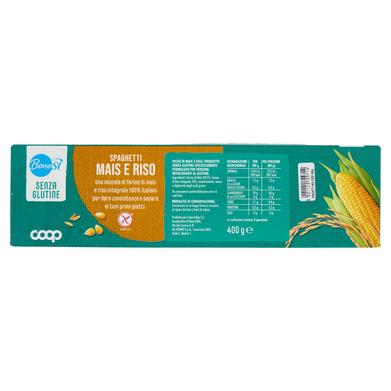 Spaghetti pasta di mais e riso senza glutine 400 gr  - Immagine 91
