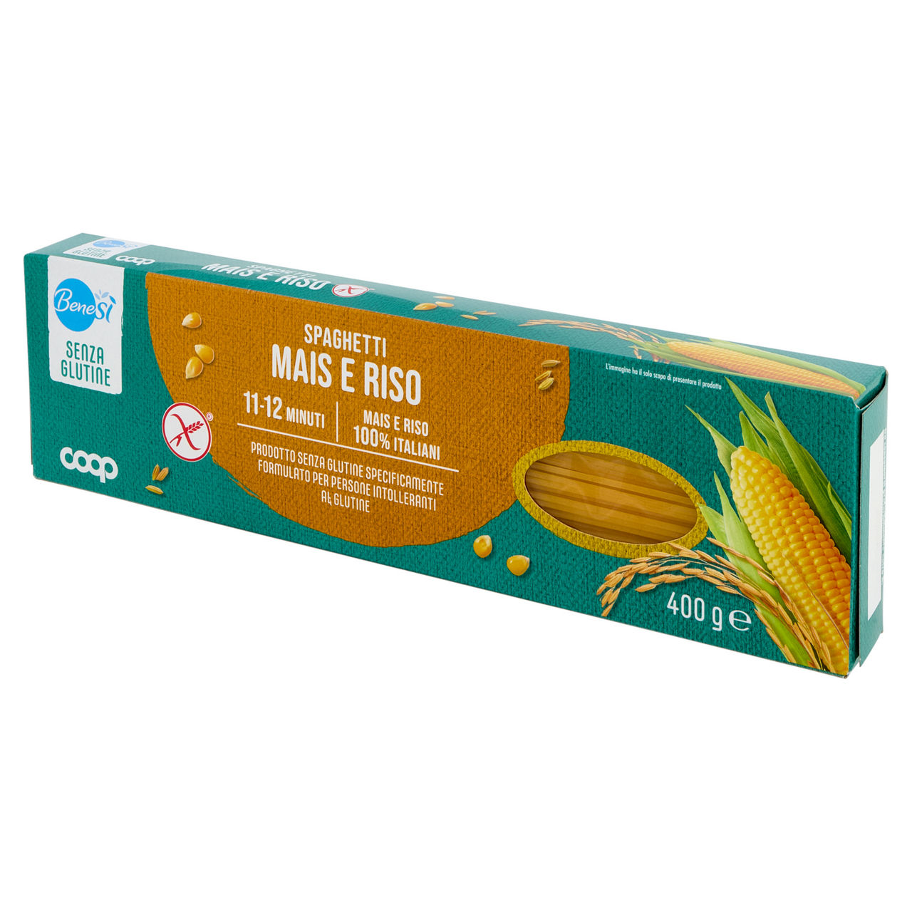 Spaghetti pasta di mais e riso senza glutine 400 gr  - Immagine 131