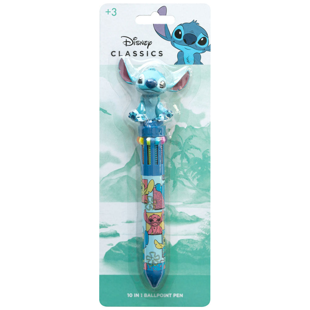Penna sfera 3D 10 colori Disney Stitch