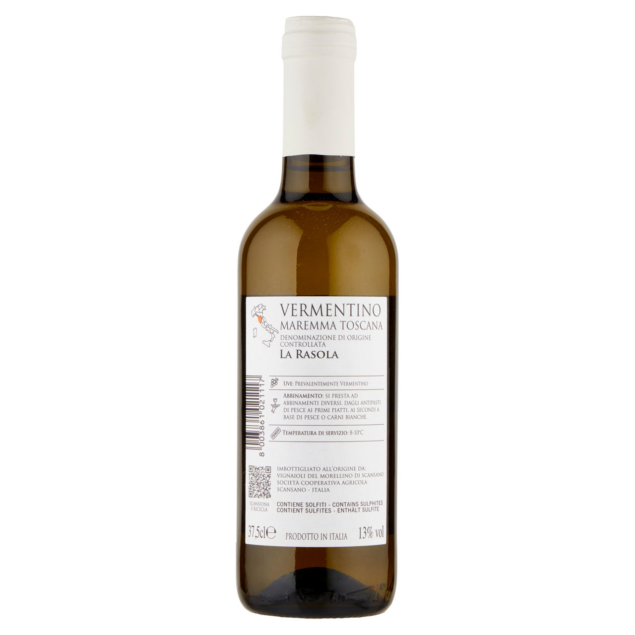 Vino bianco Vermentino Maremma Toscana DOC 375 ml - Immagine 21