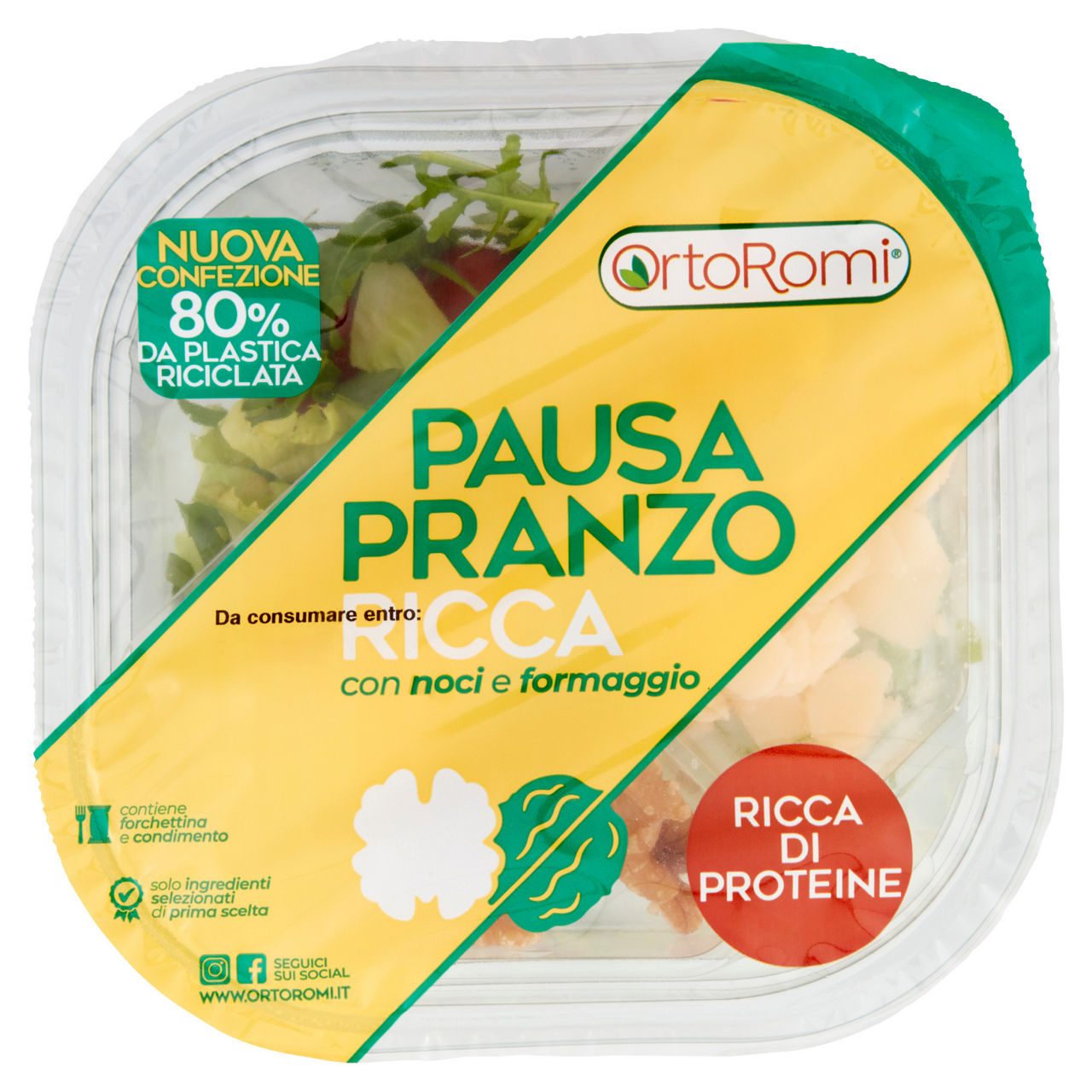 Insalata ricca con noci e formaggio 145 gr - Immagine 01
